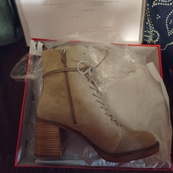 vince camuto "Kymra" lace up granny bootie - Picture 2 of 4